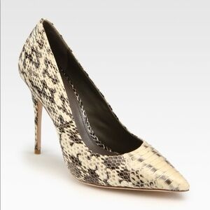 Tory Burch Cecilia Snakeskin Pumps